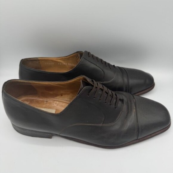 Moreschi Men\'s Dark Brown Leather Oxford Shoes Size 11.5 main image 6